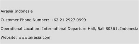 airasia customer service number indonesia